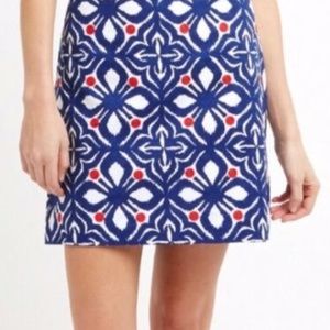 Vineyard Vines Women's Whale Tail Red White Blue Embroidered Skirt Size 4